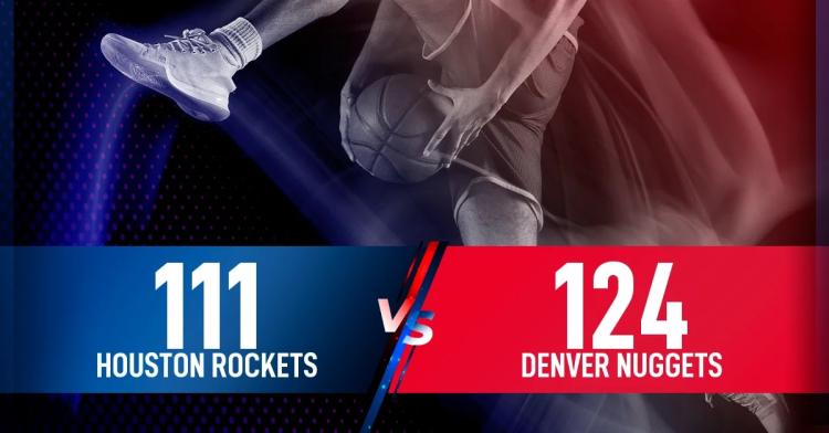 Denver Nuggets se lleva la victoria frente a Houston Rockets por 111124