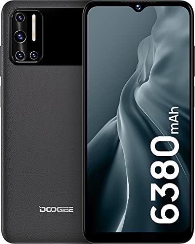 DOOGEE N40 Pro [2021] Movile Libre 6380mAh Batería, 6GB+128GB Telefono Movil Android 11, Smartphone 4G, 20MP AI Cámara Cuádruple, Octa Core, Pantalla 6,52 Pulgadas, Huella Dactilar Carga de 24W